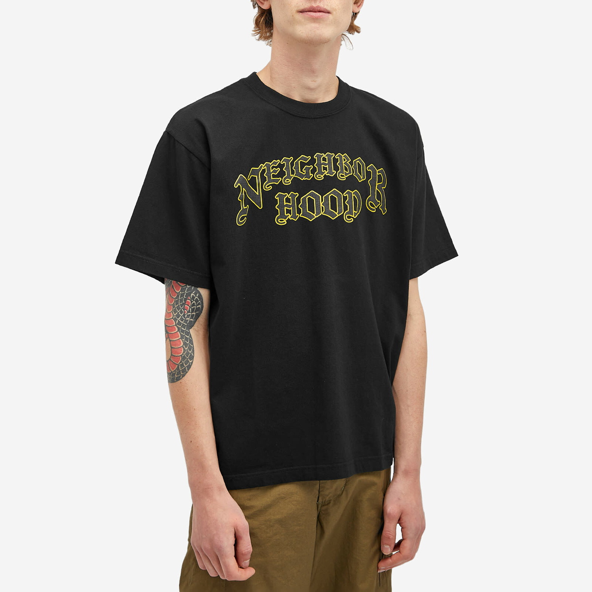 Neighborhood Men's SS-4 T-Shirt in Black Neighborhood