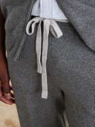 N.PEAL - Straight-Leg Organic Cashmere Sweatpants - Gray