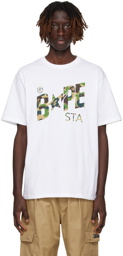 BAPE White & Green ABC Camo T-Shirt
