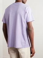 Mr P. - Garment-Dyed Cotton-Jersey T-Shirt - Purple