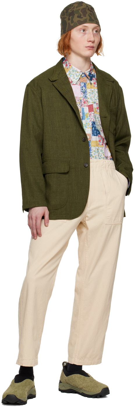 Engineered Garments Off-White Fatigue Trousers Engineered Garments