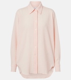 Hunza G Resort checked seersucker shirt