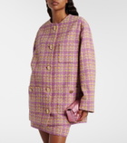 Gucci Checked cotton-blend tweed jacket