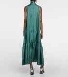 Asceno - Oslo silk twill maxi dress