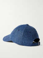 A.P.C. - Charlie Logo-Appliquéd Denim Baseball Cap - Blue