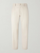 Canali - Straight-Leg Wool and Linen-Blend Twill Suit Trousers - Neutrals