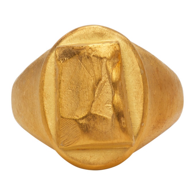 Photo: Rochas Homme Gold Signet Ring