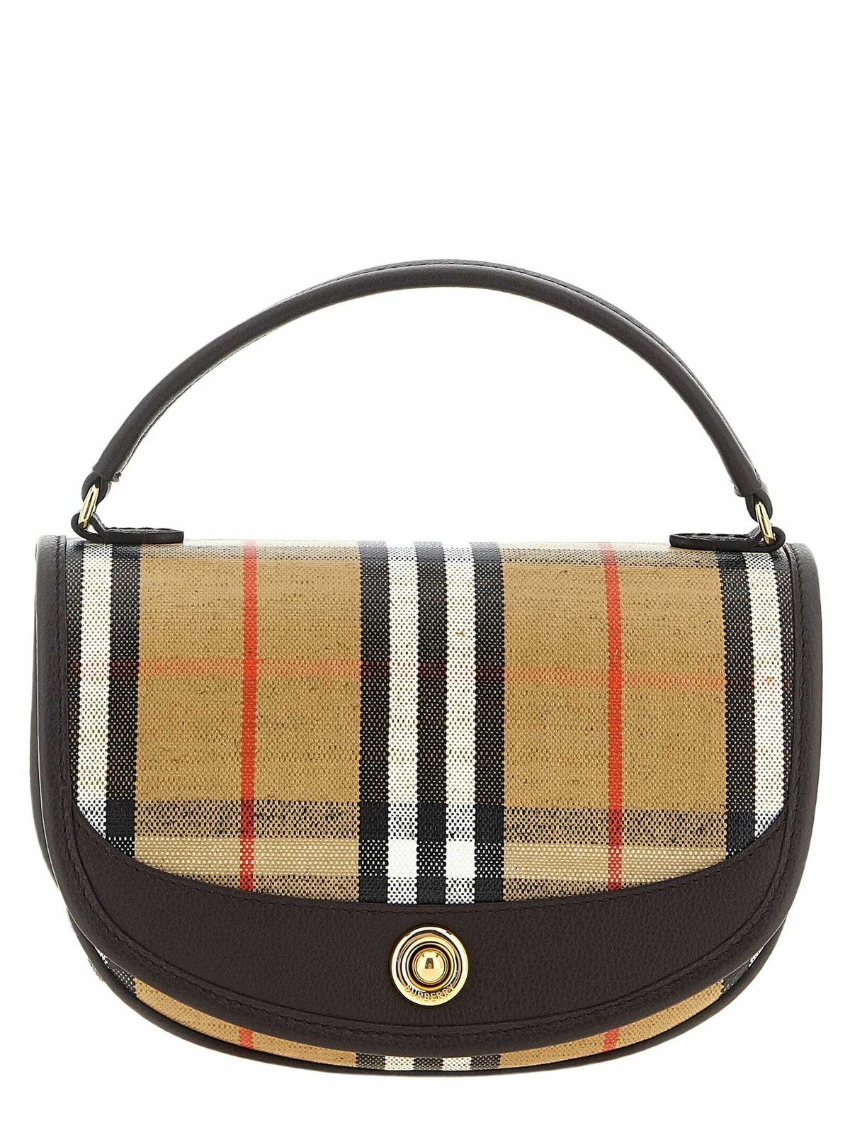 【Burberry】ミニチェックバケットバッグ ブラック/キャリコ Burberry】ミニチェックバケットバッグ ブラック/キャリコ