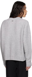 Wooyoungmi Gray Diagonal Sweater