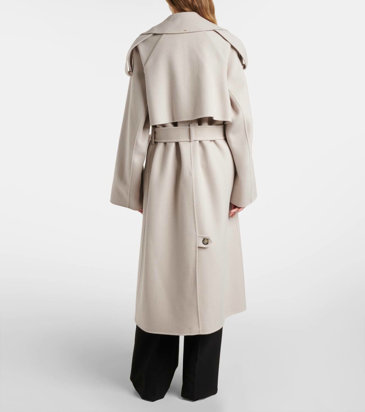 Sportmax Fiore belted wool coat