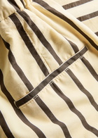 Forte_forte Striped Wide-leg Trousers Cream