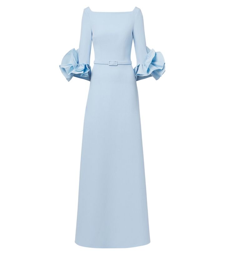 Photo: Safiyaa Belisa belted ruffled crêpe gown