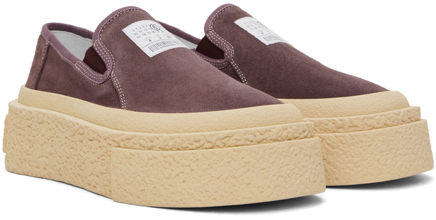 MM6 Maison Margiela Purple Platform Sneakers MM6 Maison Margiela