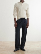 FEDELI - Kyoto Ribbed Cashmere Polo Shirt - Neutrals
