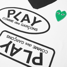 Comme des Garçons Play Men's Multi Logo T-Shirt in White/Black