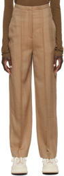 Totême Brown Wide Business Trousers