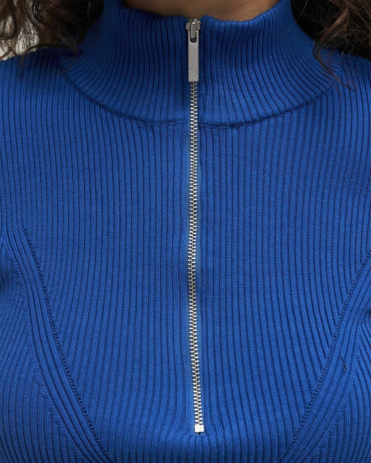 Gestuz YASMIAGZ LS PULLOVER Blue Womens Half-Zips/Sweatshirt