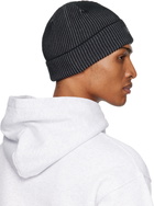 Dime Black & Gray Classic Rib Beanie