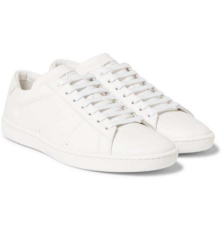 Photo: Saint Laurent - SL/01 Leather Sneakers - Men - White