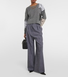 Loewe Anagram cropped wool sweater