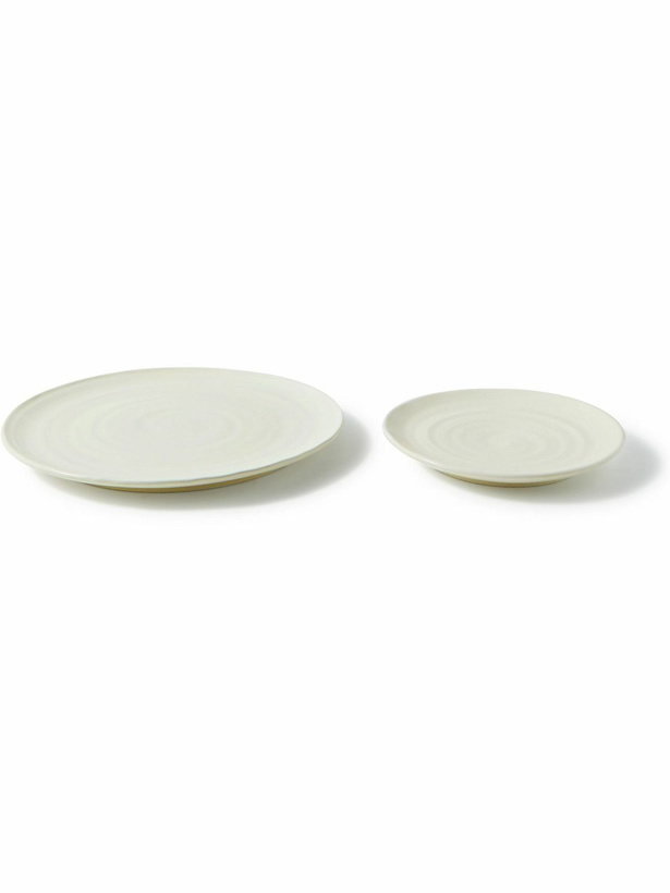 Photo: Brunello Cucinelli - Set of Two Glazed Ceramic Plates