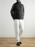 Mr P. - Padded Recycled-Shell Hooded Down Gilet - Black