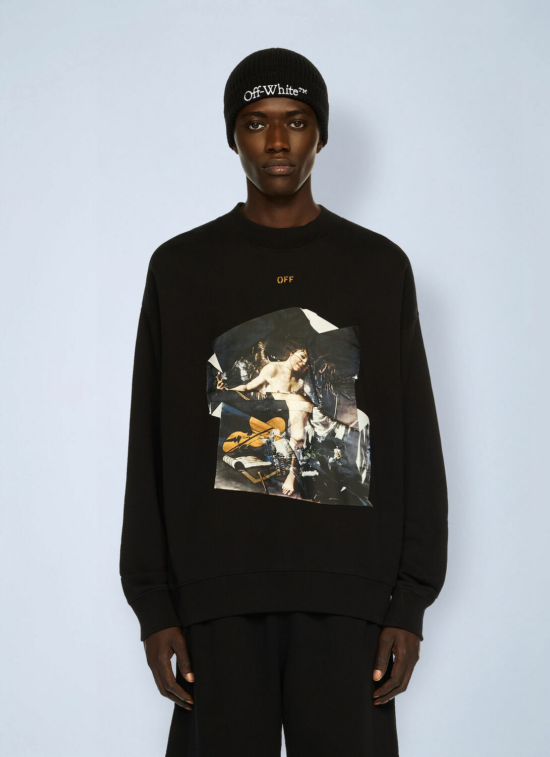Off-White Cupid Paper Skate Crewneck Sweatshirt