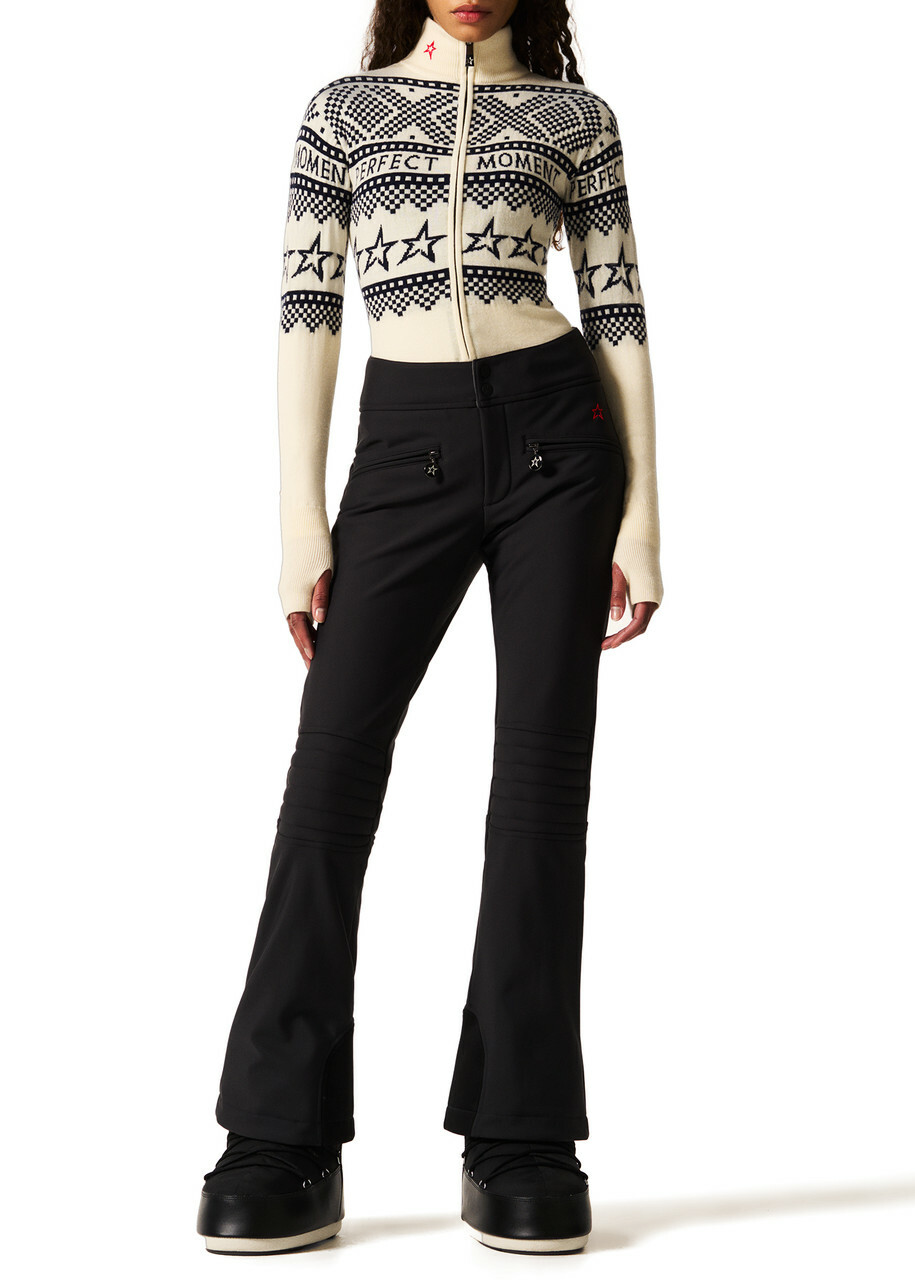 Perfect Moment Intarsia-knit Merino Wool Bodysuit White