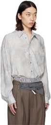 Magliano Blue Twisted Shirt