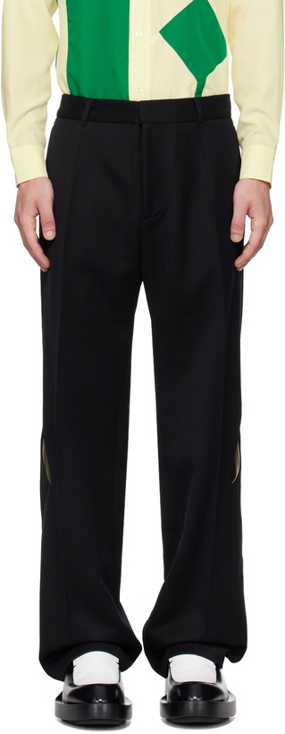 Photo: Stefan Cooke Black Slashed Trousers