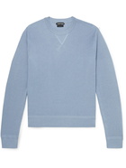 TOM FORD - Slim-Fit Cotton-Blend Sweater - Blue