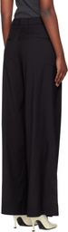 REMAIN Birger Christensen Black Wide Suiting Trousers