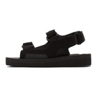 Suicoke Black Was-V Sandals