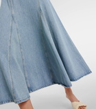 Re/Done Western denim midi dress