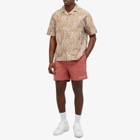 Represent Men's Embroided Initial Vacation Shirt in Washed Taupe
