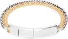 Bottega Veneta Gold & Silver Detail Chain Bracelet