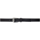 Versace Jeans Couture Black and Silver Leather Belt