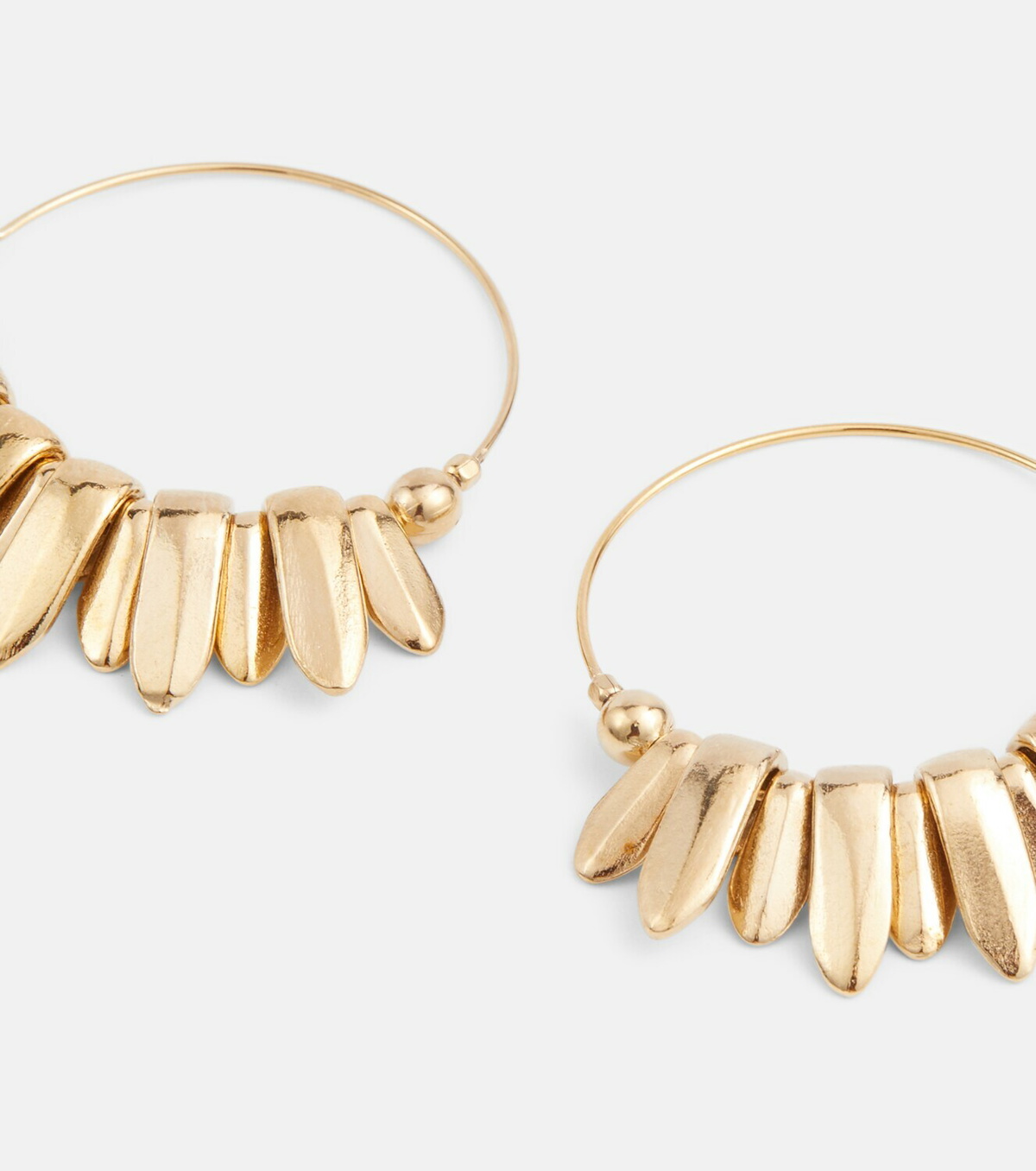 Isabel Marant Boucle D'Oreil embellished hoop earrings