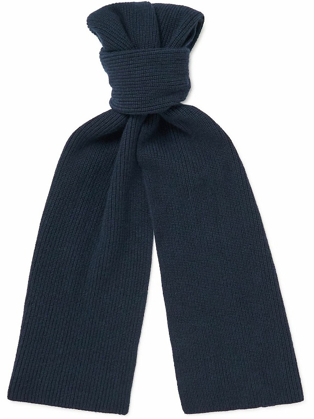 Photo: Mr P. - Ribbed Cashmere Scarf