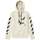 Off-White Diagonal Sleeve Bats Slim Popover Hoody