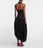 Bottega Veneta - Asymmetric halterneck midi dress