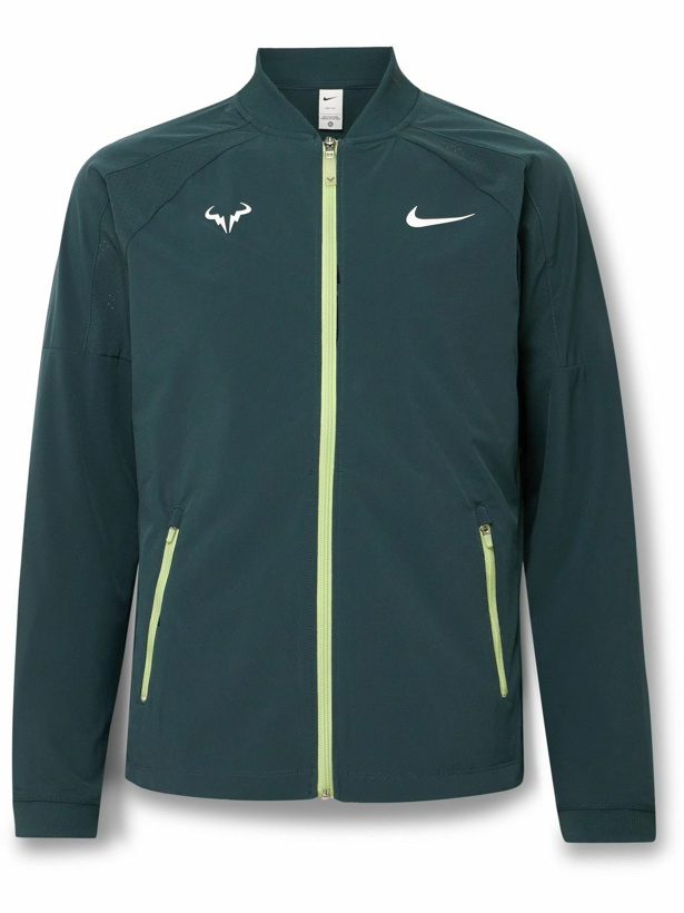 Photo: Nike Tennis - NikeCourt Rafa Perforated Dri-FIT Tennis Jacket - Green