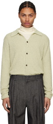 LE17SEPTEMBRE Green Textured Button Down Shirt
