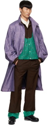 Kiko Kostadinov Purple Torino Coat