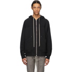 Rick Owens Black Windbreaker Hoodie