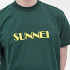 Sunnei Men's Classic Logo T-Shirt in Green