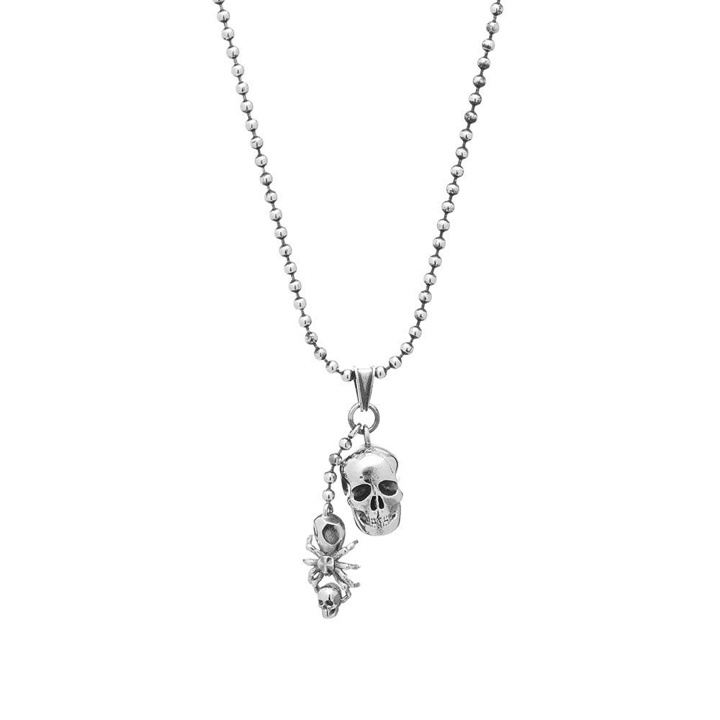 Photo: Alexander McQueen Skull And Spider Necklace