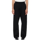 Fear of God Black Double Knit Flared Jogging Trousers