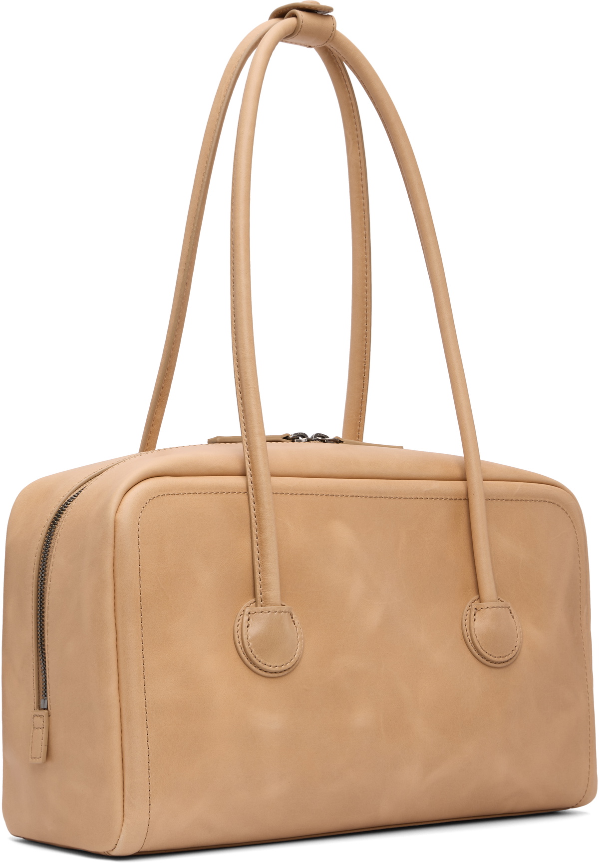 MARGESHERWOOD Beige Soft Boston Bag