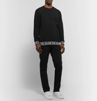 Balmain - Logo-Trimmed Loopback Cotton-Jersey Sweatshirt - Black